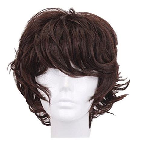 short dark brown wig|short dark brown cosplay wig.